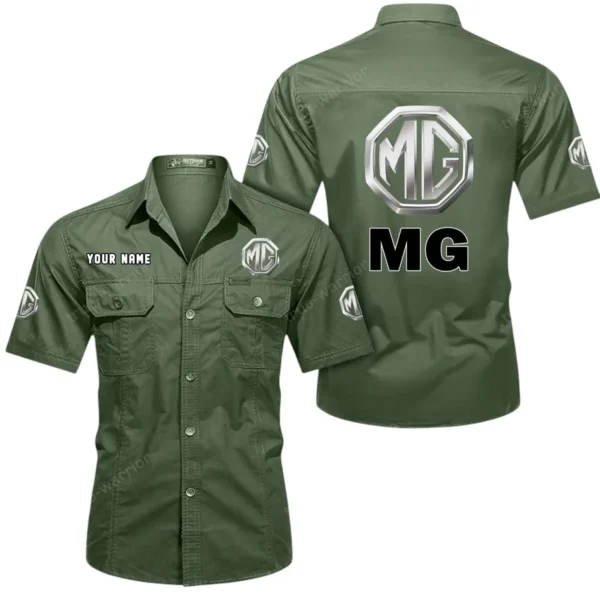 Collector’s Auto Exclusive Logo Short Sleeved Shirt, Gift For Collector’s Auto Lovers CAR444 - Army Green