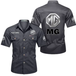 Vintage Sports Auto Exclusive Logo Short Sleeved Shirt, Gift For Vintage Sports Auto Enthusiasts CAR444 - Gray