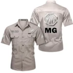 Retro Coupe Exclusive Logo Short Sleeved Shirt, Gift For Retro Coupe Enthusiasts CAR444 - Beige