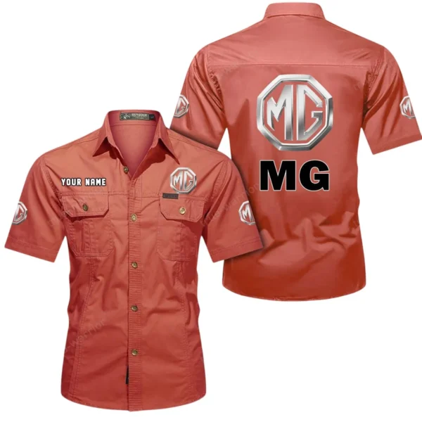Heritage Vehicle Exclusive Logo Short Sleeved Shirt, Gift For Heritage Vehicle Enthusiasts CAR444 - Red