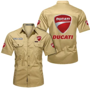 Adrenaline Machine Exclusive Logo Short Sleeved Shirt, Gift For Adrenaline Machine Enthusiasts CAR444 - Khaki