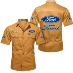 Modern Automobile Exclusive Logo Short Sleeved Shirt, Gift For Modern Automobile Lovers CAR444 - Turmeric