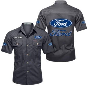 Classic Coupe Exclusive Logo Short Sleeved Shirt, Gift For Classic Coupe Enthusiasts CAR444 - Gray