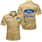 Everyday Ride Exclusive Logo Short Sleeved Shirt, Gift For Everyday Ride Enthusiasts CAR444 - Khaki