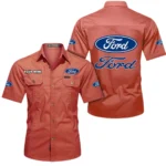 Road Trip Car Exclusive Logo Short Sleeved Shirt, Gift For Road Trip Car Enthusiasts CAR444 - Red