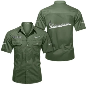 Scooter Exclusive Logo Short Sleeved Shirt, Gift For Scooter Lovers CAR444 - Army Green