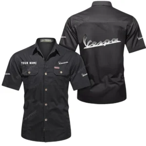 Classic Scooter Exclusive Logo Short Sleeved Shirt, Gift For Classic Scooter Lovers CAR444 - Black