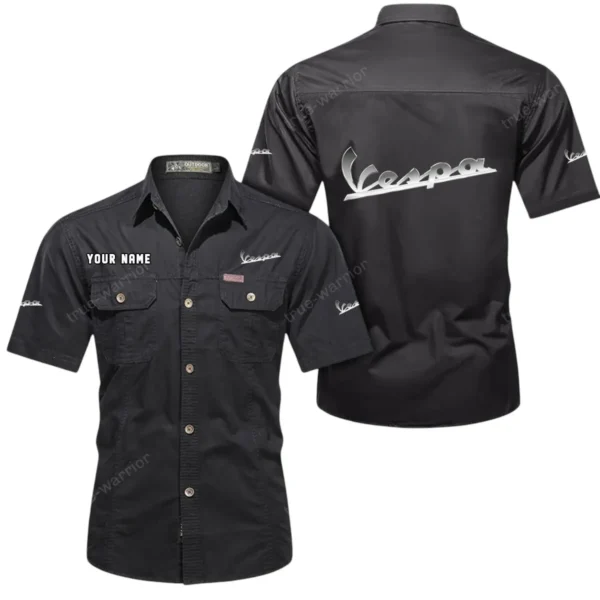 Classic Scooter Exclusive Logo Short Sleeved Shirt, Gift For Classic Scooter Lovers CAR444 - Black