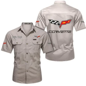 Track-Ready Ride Exclusive Logo Short Sleeved Shirt, Gift For Track-Ready Ride Lovers CAR444 - Beige