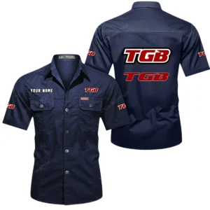 Off-Road Four-Wheeler Exclusive Logo Short Sleeved Shirt, Gift For Off-Road Four-Wheeler Enthusiasts CAR444 - Dark Blue