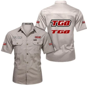Recreational Quad Exclusive Logo Short Sleeved Shirt, Gift For Recreational Quad Enthusiasts CAR444 - Beige