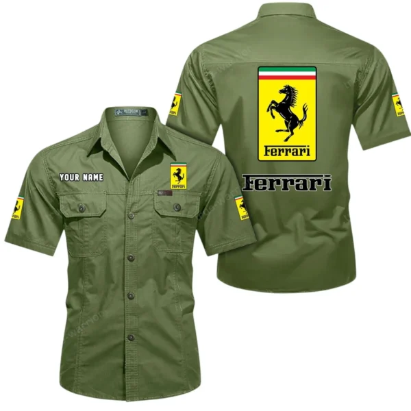 Track-Ready Sports Car Exclusive Logo Short Sleeved Shirt, Gift For Track-Ready Sports Car Enthusiasts CAR444 - Fruit Green