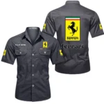 Superfast Road Car Exclusive Logo Short Sleeved Shirt, Gift For Superfast Road Car Enthusiasts CAR444 - Gray