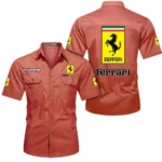 Precision Engineered Car Exclusive Logo Short Sleeved Shirt, Gift For Precision Engineered Car Enthusiasts CAR444 - Red