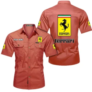 Precision Engineered Car Exclusive Logo Short Sleeved Shirt, Gift For Precision Engineered Car Enthusiasts CAR444 - Red