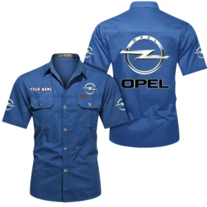 European Sedan Exclusive Logo Short Sleeved Shirt, Gift For European Sedan Enthusiasts CAR444 - Cowboy Blue