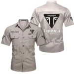 Heritage Ride Exclusive Logo Short Sleeved Shirt, Gift For Heritage Ride Lovers CAR444 - Beige