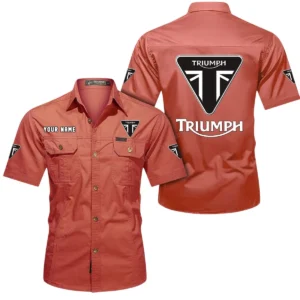 Legendary Two-Wheeler  Exclusive Logo Short Sleeved Shirt, Gift For Legendary Two-Wheeler  Lovers CAR444 - Red