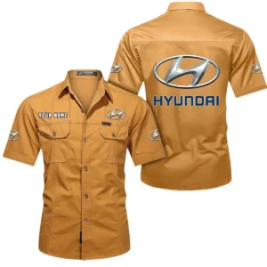 Auto Exclusive Logo Short Sleeved Shirt, Gift For Auto Enthusiasts CAR444 - Turmeric