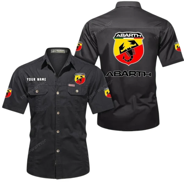 Compact Sports Car Exclusive Logo Short Sleeved Shirt, Gift For Compact Sports Car Lovers CAR444 - Black