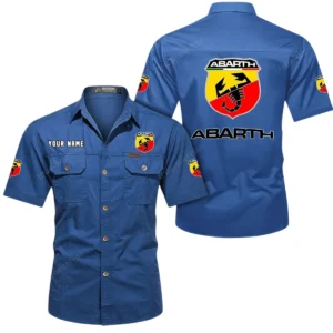 Hot Hatchback Exclusive Logo Short Sleeved Shirt, Gift For Hot Hatchback Lovers CAR444 - Cowboy Blue