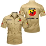 Small Performance Car Exclusive Logo Short Sleeved Shirt, Gift For Small Performance Car Lovers CAR444 - Khaki