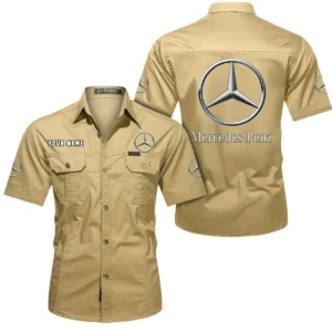 Prestige Sedan Exclusive Logo Short Sleeved Shirt, Gift For Prestige Sedan Enthusiasts CAR444 - Khaki