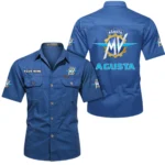 Performance Bike Exclusive Logo Short Sleeved Shirt, Gift For Performance Bike Enthusiasts CAR444 - Cowboy Blue