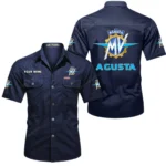 Racing Bike Exclusive Logo Short Sleeved Shirt, Gift For Racing Bike Enthusiasts CAR444 - Dark Blue