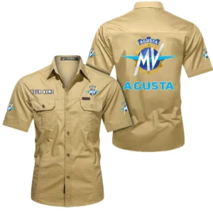 High-Performance Ride Exclusive Logo Short Sleeved Shirt, Gift For High-Performance Ride Enthusiasts CAR444 - Khaki