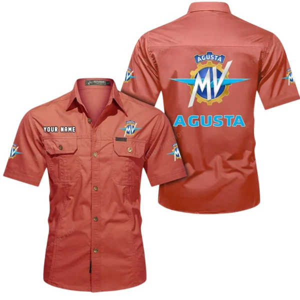 Sport Bike Exclusive Logo Short Sleeved Shirt, Gift For Sport Bike Enthusiasts CAR444 - Red