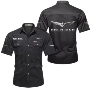 Sport Bike Exclusive Logo Short Sleeved Shirt, Gift For Sport Bike Lovers CAR444 - Black
