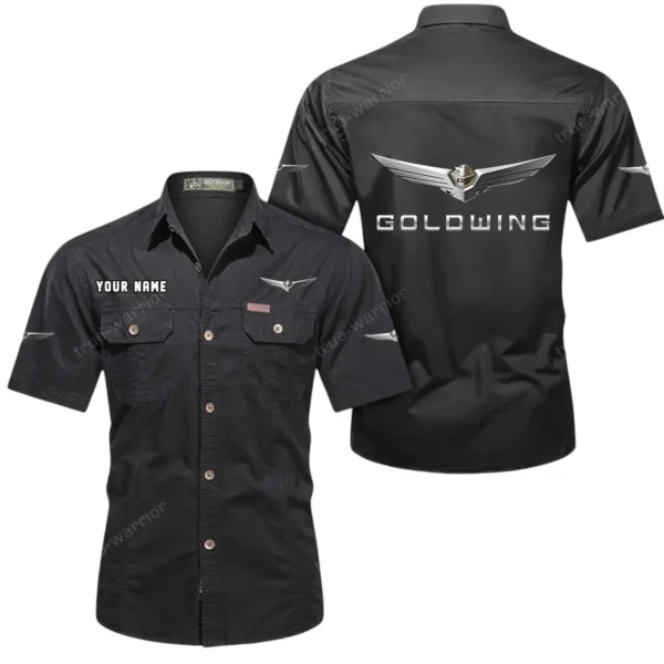 Sport Bike Exclusive Logo Short Sleeved Shirt, Gift For Sport Bike Lovers CAR444 - Black