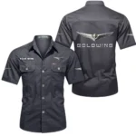 Dual-Sport Motorcycle Exclusive Logo Short Sleeved Shirt, Gift For Dual-Sport Motorcycle Lovers CAR444 - Gray
