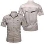 Adventure Motorbike Exclusive Logo Short Sleeved Shirt, Gift For Adventure Motorbike Lovers CAR444 - Beige