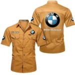 Street Motorcycle Exclusive Logo Short Sleeved Shirt, Gift For Street Motorcycle Enthusiasts CAR444 - Turmeric