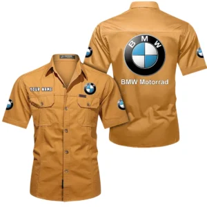 Street Motorcycle Exclusive Logo Short Sleeved Shirt, Gift For Street Motorcycle Enthusiasts CAR444 - Turmeric