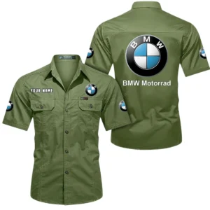 Dual-Sport Motorcycle Exclusive Logo Short Sleeved Shirt, Gift For Dual-Sport Motorcycle Lovers CAR444 - Fruit Green
