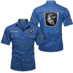 Rally Truck Exclusive Logo Short Sleeved Shirt, Gift For Rally Truck Enthusiasts CAR444 - Cowboy Blue