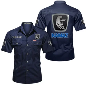 Cargo Hauler Exclusive Logo Short Sleeved Shirt, Gift For Cargo Hauler Lovers CAR444 - Dark Blue