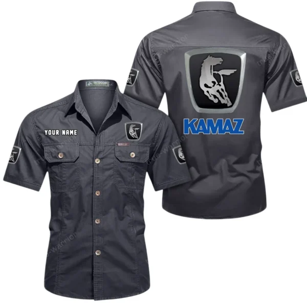 All-Terrain Vehicle Exclusive Logo Short Sleeved Shirt, Gift For All-Terrain Vehicle Lovers CAR444 - Gray