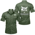 Compact Loader Exclusive Logo Short Sleeved Shirt, Gift For Compact Loader Lovers CAR444 - Army Green