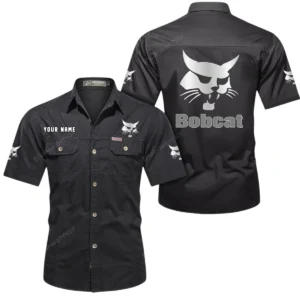 Skid Steer Machine Exclusive Logo Short Sleeved Shirt, Gift For Skid Steer Machine Lovers CAR444 - Black