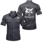 Small Dozer Exclusive Logo Short Sleeved Shirt, Gift For Small Dozer Lovers CAR444 - Gray
