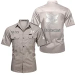 Compact Tractor Exclusive Logo Short Sleeved Shirt, Gift For Compact Tractor Lovers CAR444 - Beige
