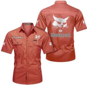 Earthmoving Machine Exclusive Logo Short Sleeved Shirt, Gift For Earthmoving Machine Enthusiasts CAR444 - Red