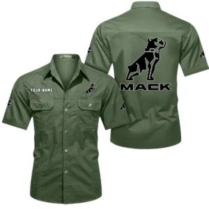 Compact Work Machine Exclusive Logo Short Sleeved Shirt, Gift For Compact Work Machine Enthusiasts CAR444 - Army Green