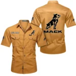 Road Hauler Exclusive Logo Short Sleeved Shirt, Gift For Road Hauler Enthusiasts CAR444 - Turmeric