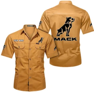 Road Hauler Exclusive Logo Short Sleeved Shirt, Gift For Road Hauler Enthusiasts CAR444 - Turmeric