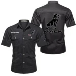 Heavy Truck Exclusive Logo Short Sleeved Shirt, Gift For Heavy Truck Enthusiasts CAR444 - Black